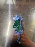 20'li Simli Evalı ve Taçlı Pleksi "4" Rakamı Pasta Üstü Süs (Cake Topper) - Toptan Fiyat Avantajı