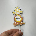 20’li Paket Renkli Baskılı MDF Pasta Süsü Takımı – Karakter & Motto Serisi (Adet 10 TL)