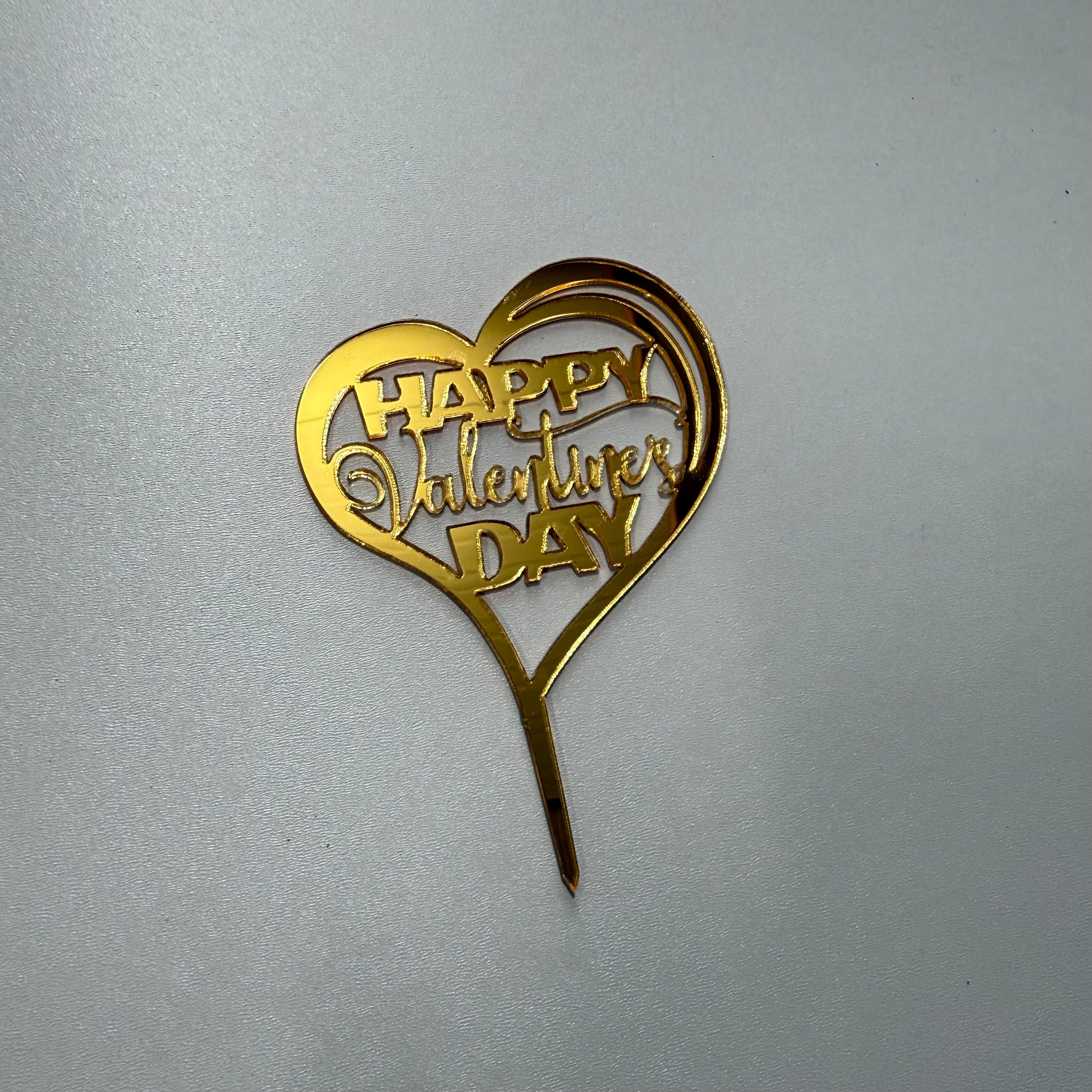 20’li Paket Aynalı Gold Pleksi Pasta Süsü Seti – Tanesi 10 TL