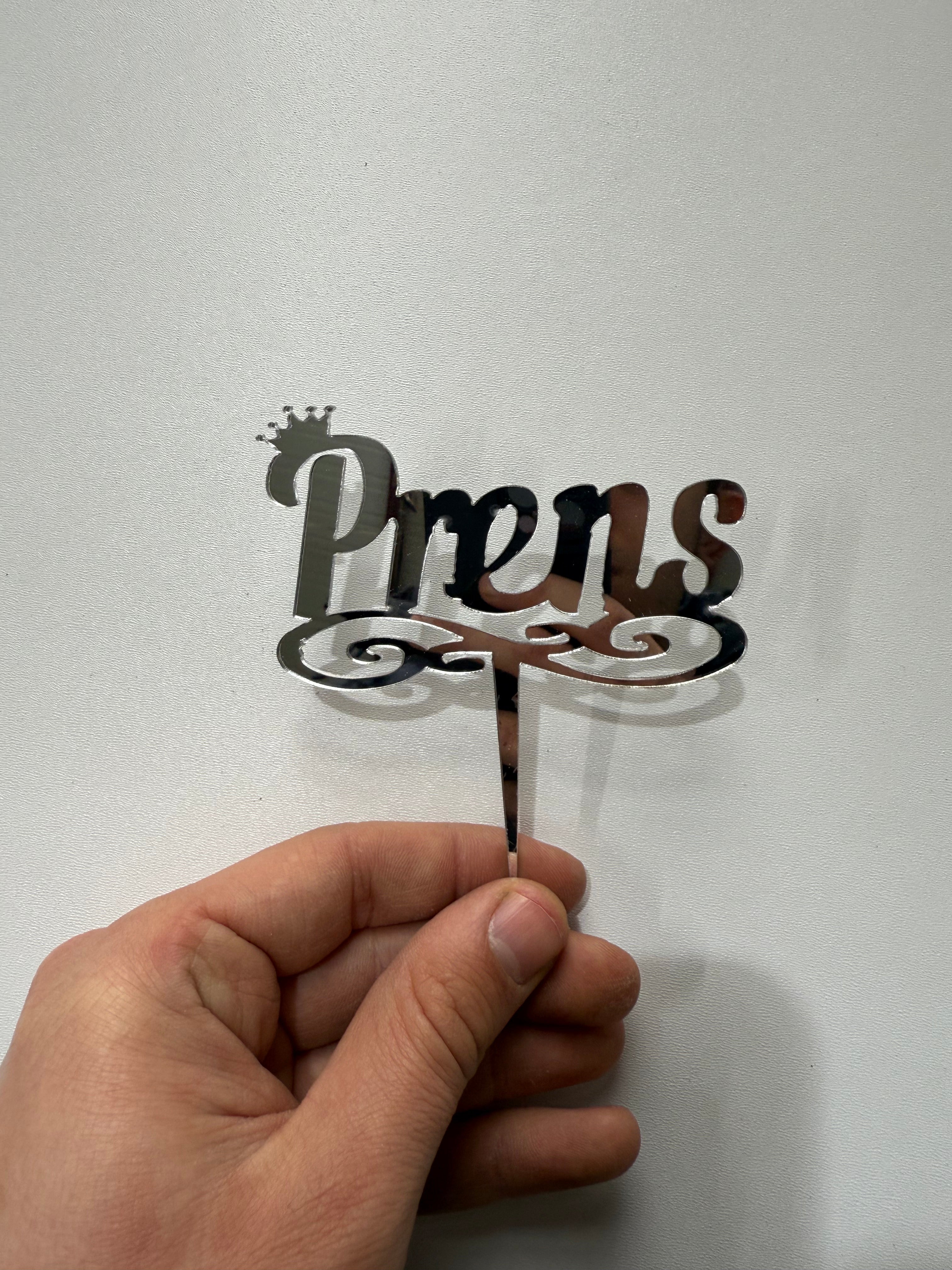 20’li Paket Aynalı Gümüş (Silver) Pleksi Pasta Süsü Seti – Tanesi 10 TL