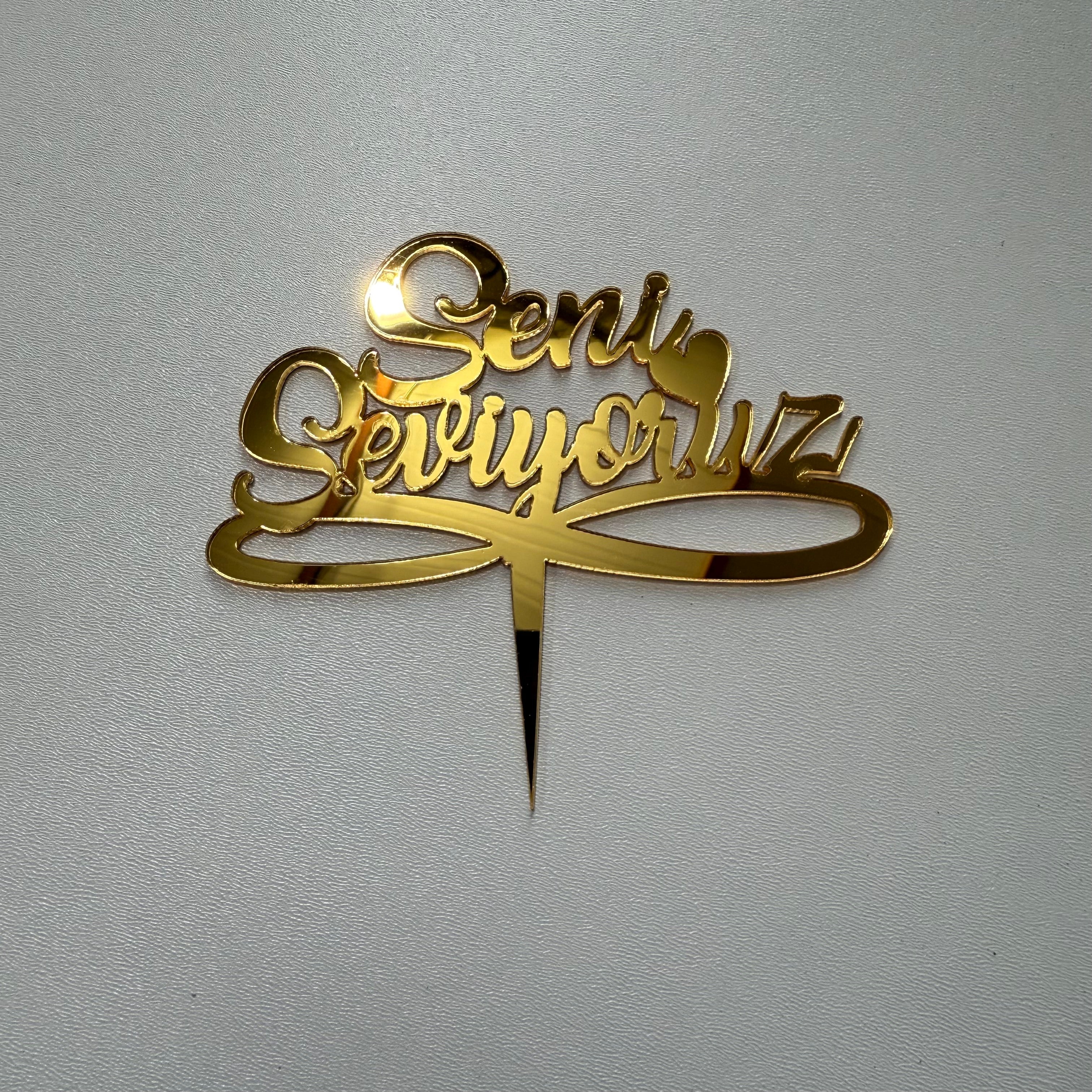 20’li Paket Aynalı Gümüş (Silver) Pleksi Pasta Süsü Seti – Tanesi 10 TL