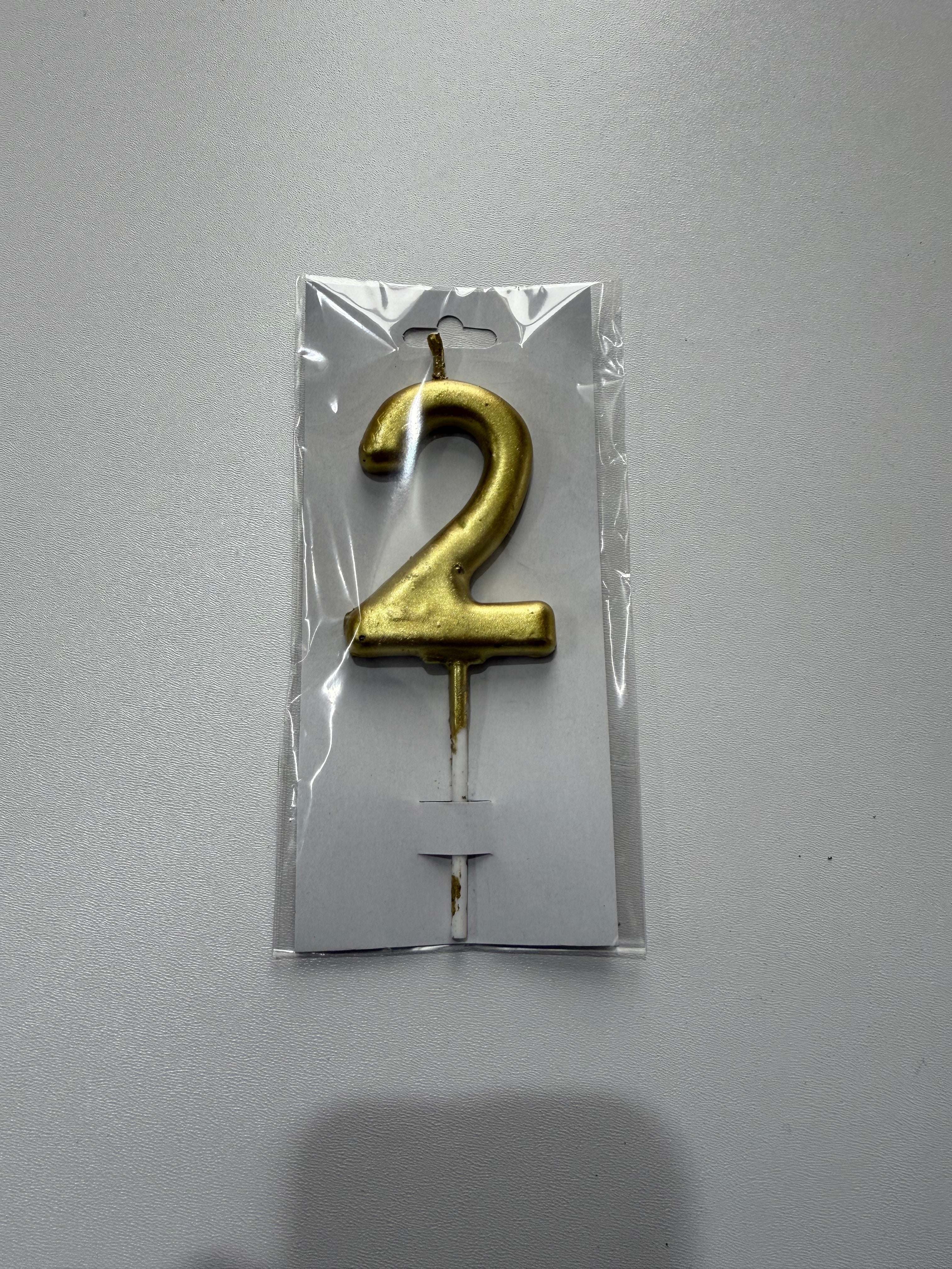 20’li (2) Rakamı Gold (Altın) Mum Serisi – "İkinci Yaşın Işıltısına Lüks Bir İmza