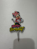 20’li Paket MDF Baskılı Minnie Mouse Pasta Süsü Seti – Tanesi 10 TL