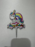 20’li Paket MDF Baskılı Unicorn Pasta Süsü Seti – Tanesi 10 TL