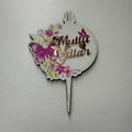 20-Piece Pack Mirrored Plexiglass & MDF Printed "Happy Years" Butterfly Series