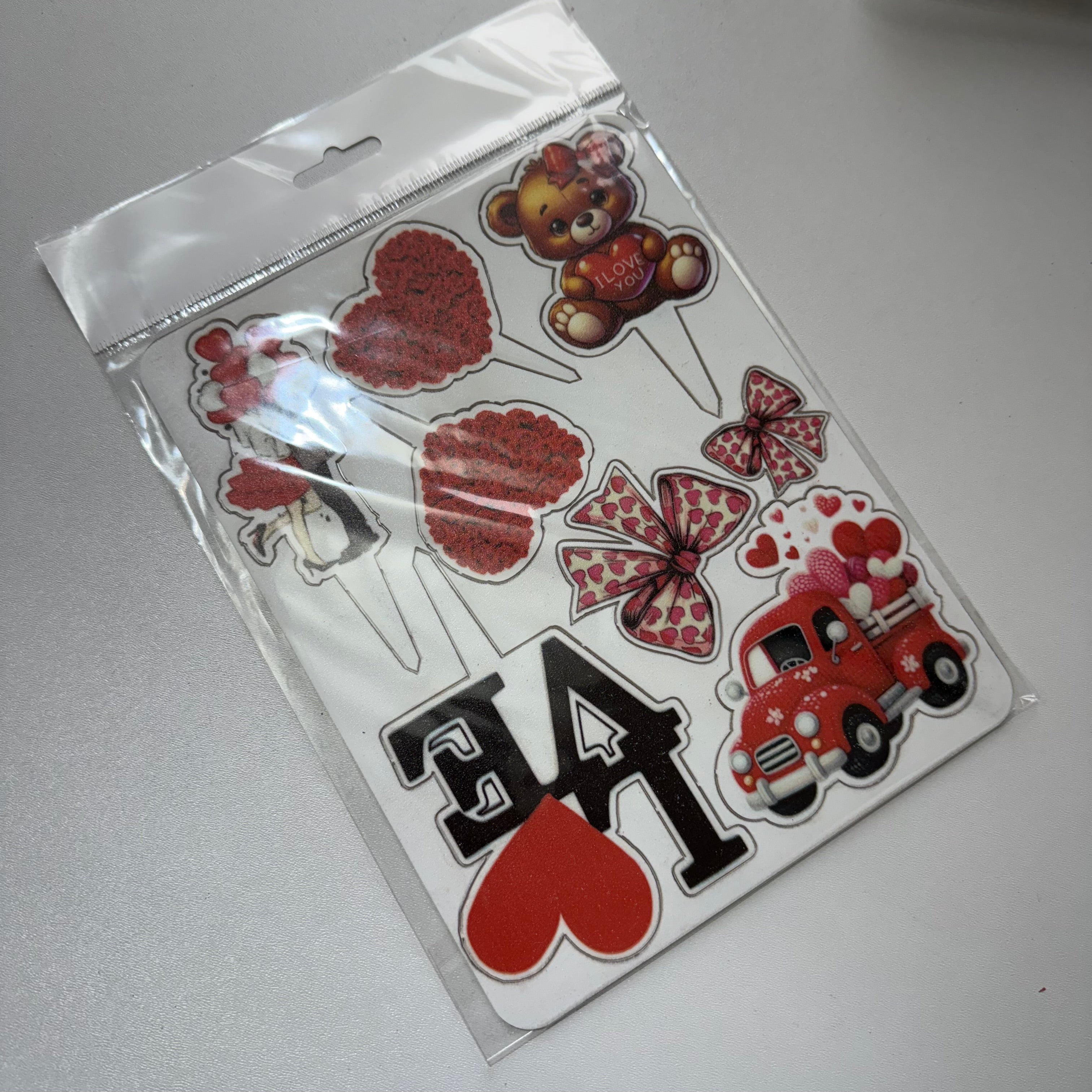 20’li Paket "Love You" A+ Karakter Pleksi – "Pastanın Tamamlayıcı İmzası