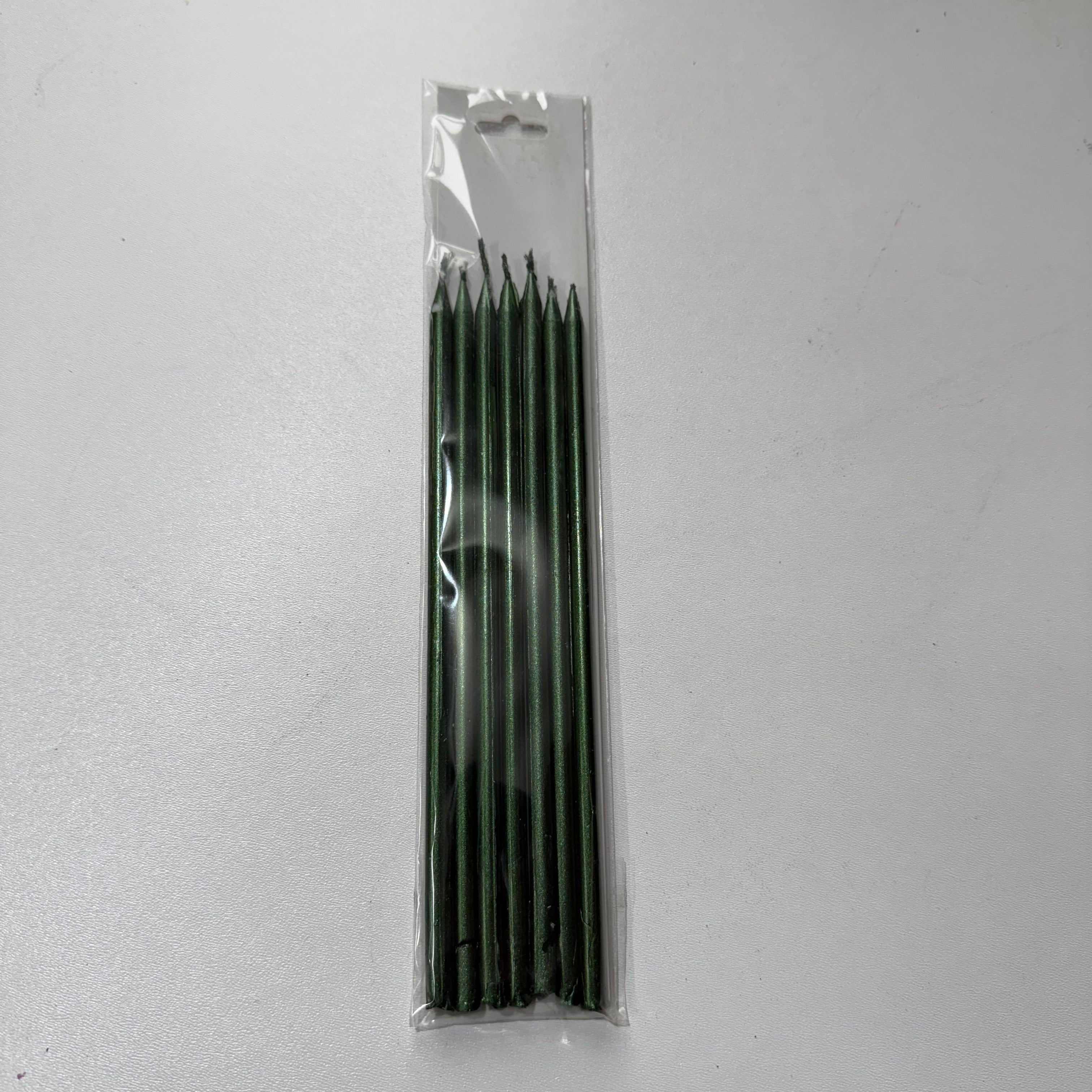 10-Piece Set: 7-Count Metallic Green Pillar Candle – "Embrace Nature's Nobility with Wholesale Advantage"