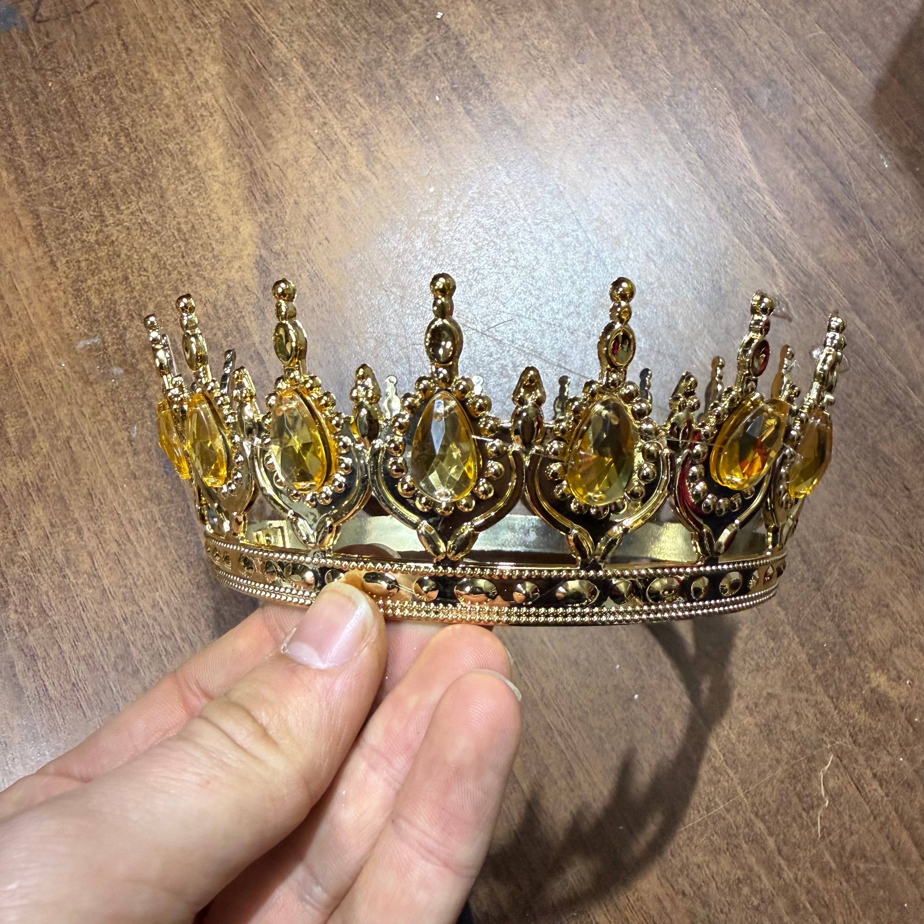 (5 Adet) Doğum Günü ve Parti Tacı – Gümüş Işıltılı Kristal Detaylı Aksesuar