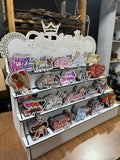 Collection of 200 Colored Printed MDF Cake Toppers with Stands