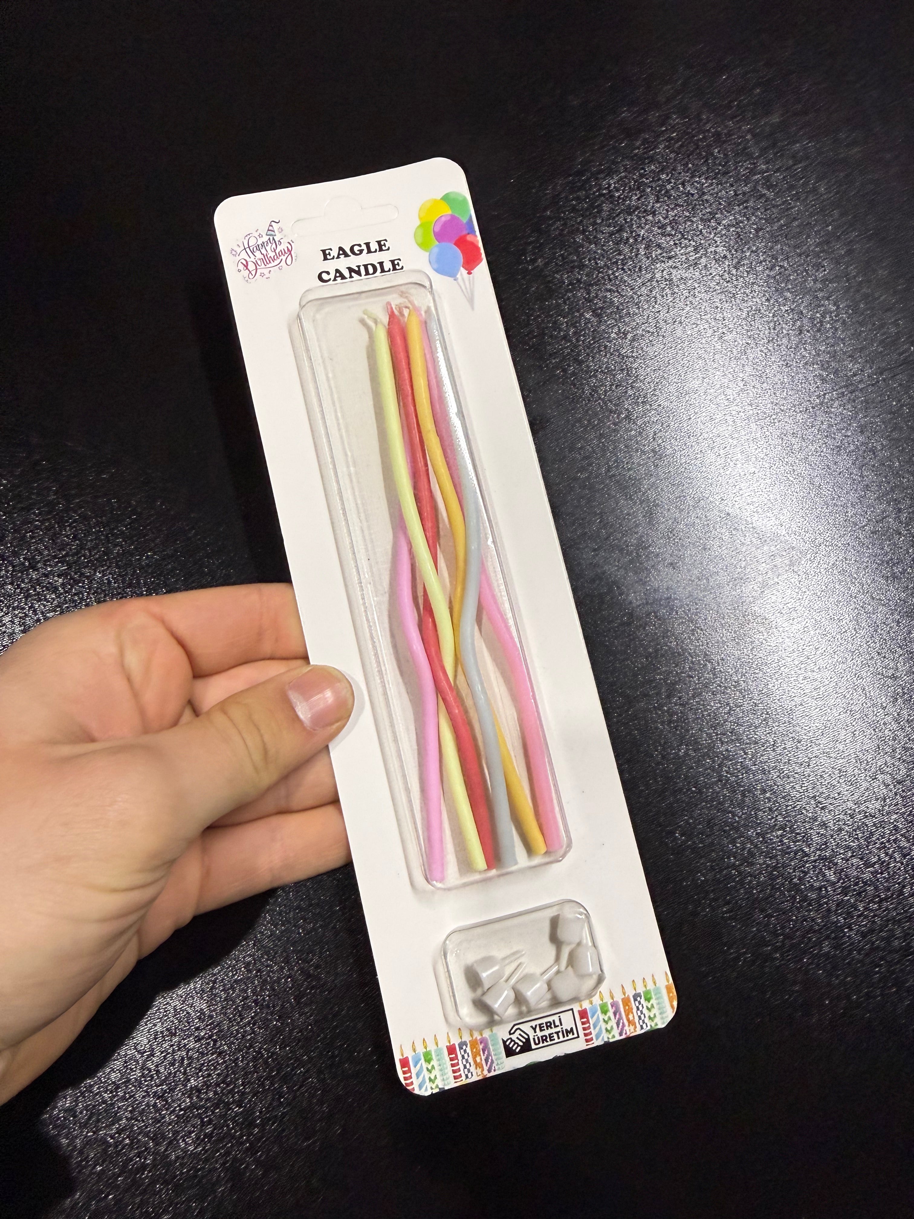 Product Title: 10-Pack Modern Twisted Candles - Assorted Pastel Colored Cake Candle Set