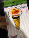 (1 adet) Dondurma Temalı 'Karamel' Kişiselleştirilebilir Pleksi İsimlik & Cake Topper