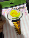 (1 piece) Ice Cream Themed 'Melon' Customizable Plexi Nameplate