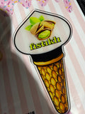 (1 piece) Ice Cream Themed 'Pistachio' Customizable Acrylic Name Tag