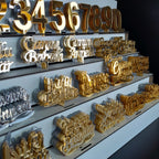 Pleksi Pasta Süsleri Seti – 150 Rakam, 100 Yazı, Altın & Gümüş Renk Standlı Tam Set