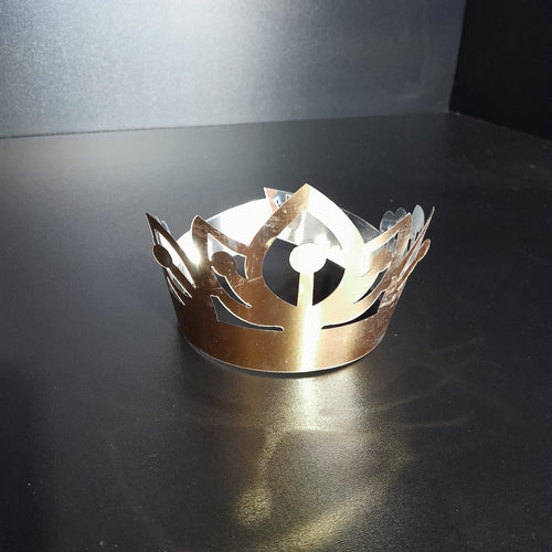 (5 Adet) Metalize Taç – Altın Renk Dekoratif Parti ve Organizasyon Aksesuarı