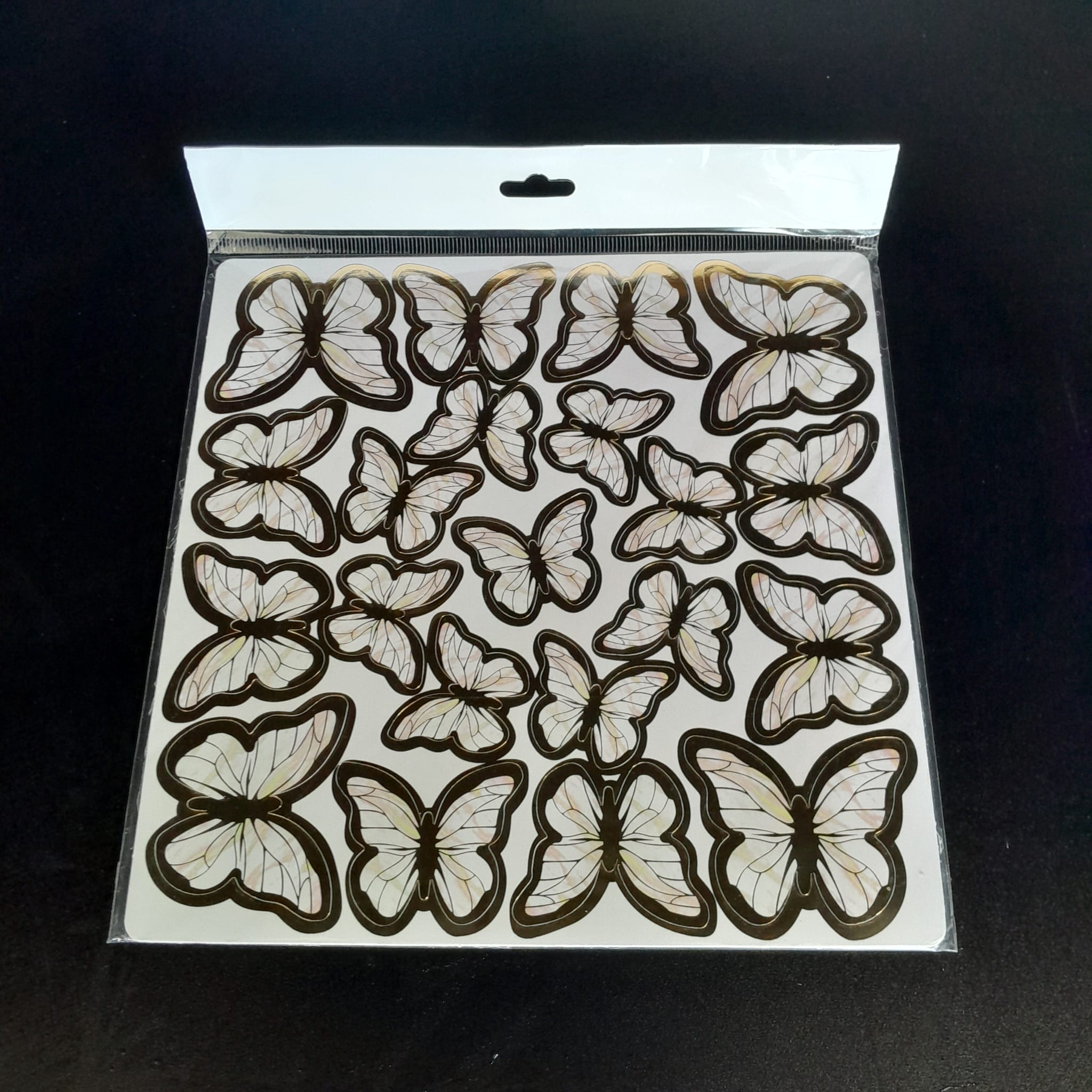 128’li 3D Kelebek Duvar Süsü Seti – Şeffaf, Metalize ve Pleksi Malzeme