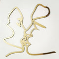 20s Cake Topper Acrylic Decor – Couple Kissing Figure