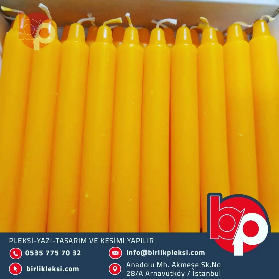 2'li Klasik Kalın Ev Mumu – Toptan Paket (Turuncu)