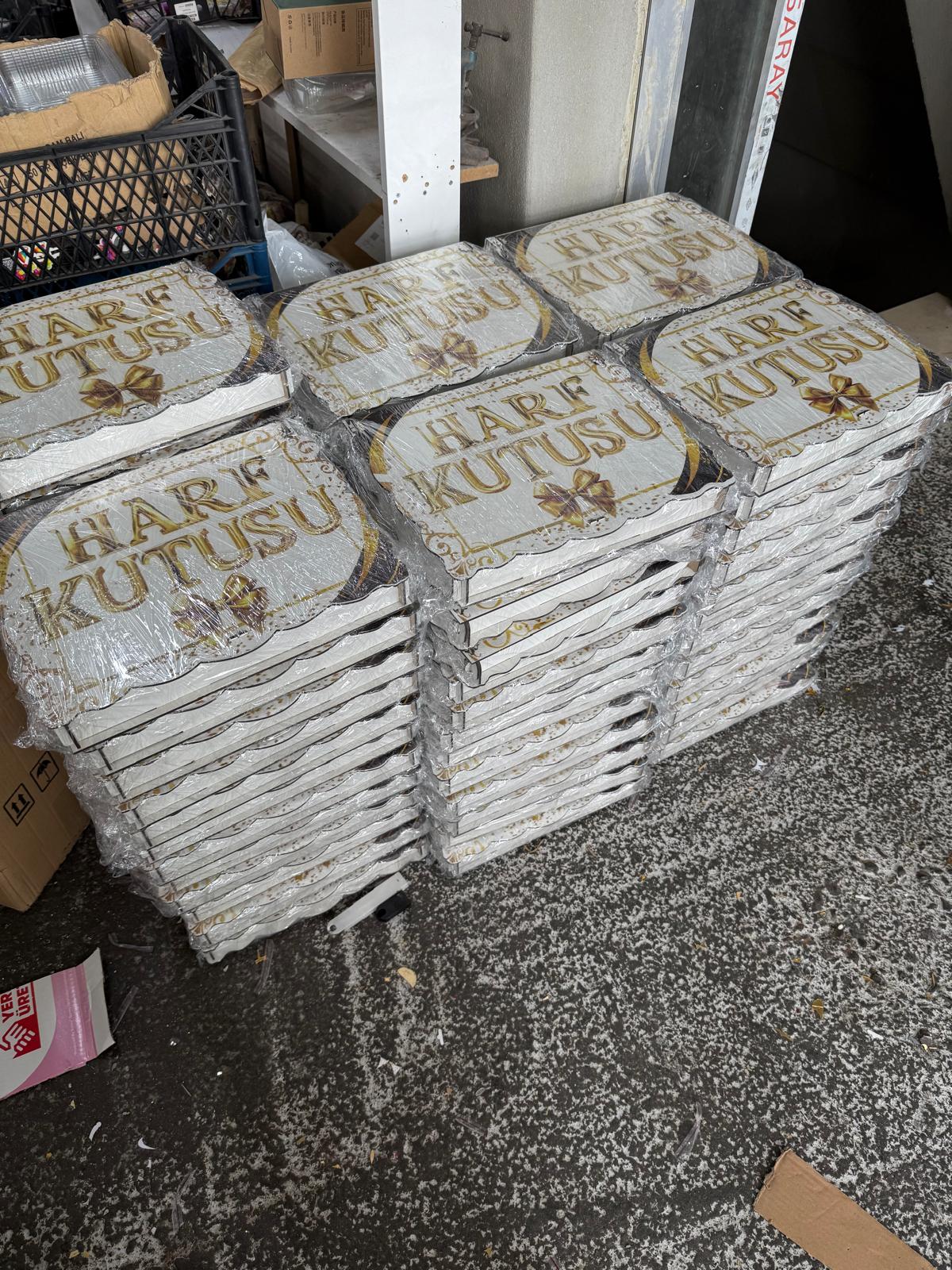 600 Adet Lüks Harf Kutusu – Hazır Stok Toptan Satış