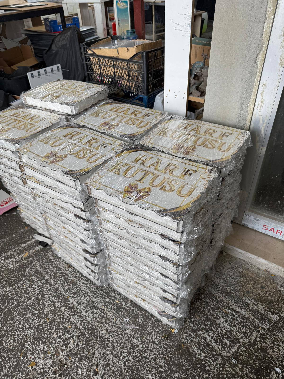 600 Adet Lüks Harf Kutusu – Hazır Stok Toptan Satış