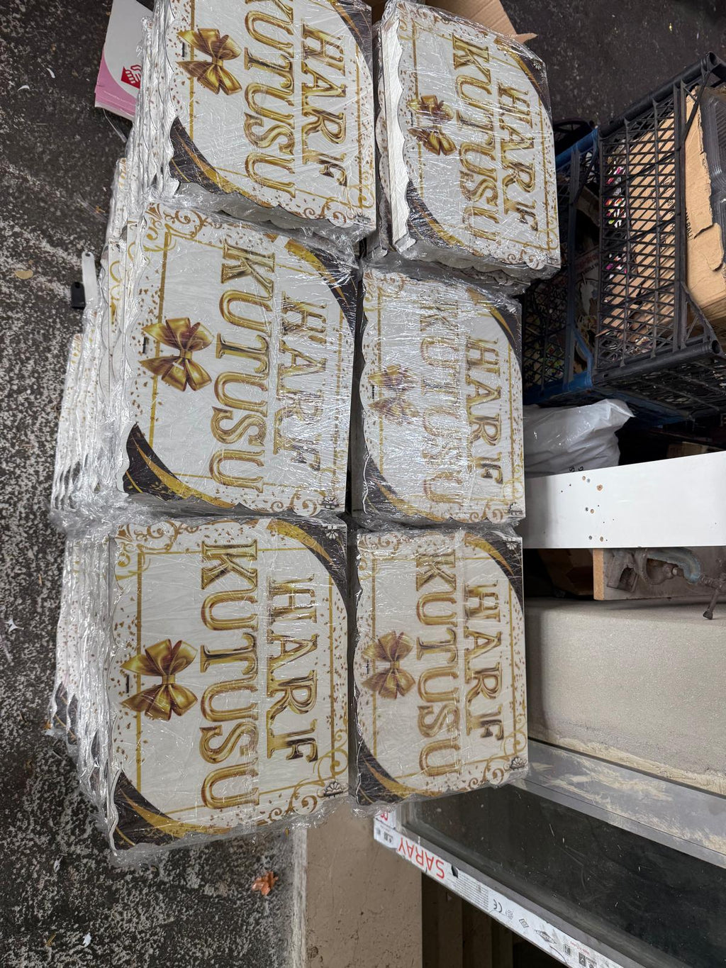 600 Adet Lüks Harf Kutusu – Hazır Stok Toptan Satış